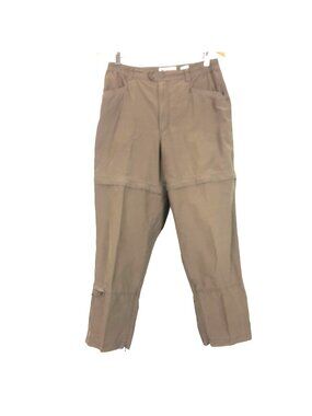Columbia Sportswear Womens Convertible Pants Sz 12 Hiking Field Utility Tan